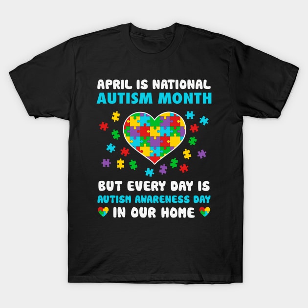 Everyday Autism Awareness Gift for Birthday, Mother's Day, Thanksgiving, Christmas T-Shirt by skstring